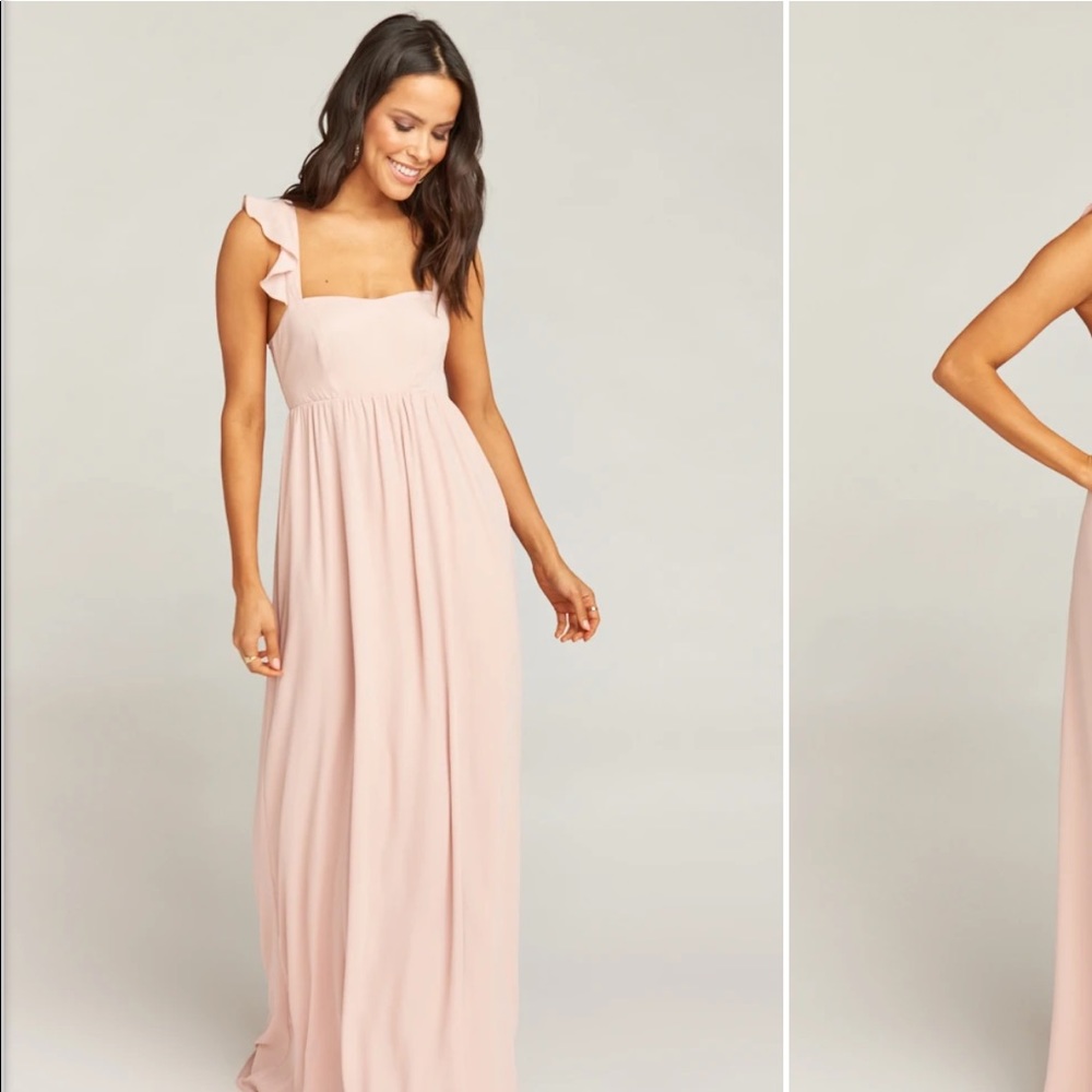 June Maxi Dress ~ Dusty Blush Crisp